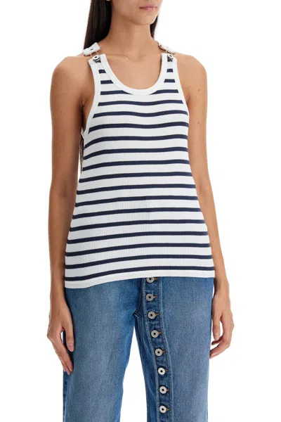 Shop Jean Paul Gaultier Striped Sailor Tank Top