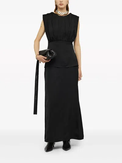Jil Sander Acetate Blend Top Puffed Sleeves