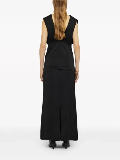Jil Sander Acetate Blend Top Puffed Sleeves