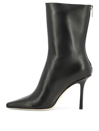 Jimmy Choo Agathe 100 Ankle Boots Black
