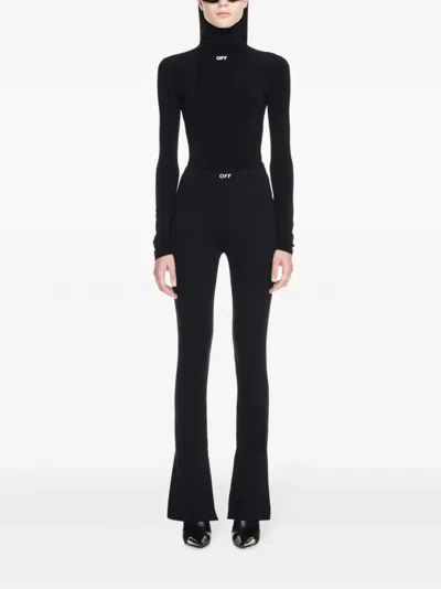 Off-white Leggings Con Spacco