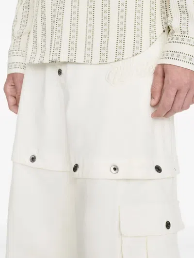 Off-white Convertible Logo-embroidered Cargo Jeans