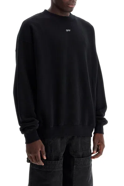 Shop Off-white Off White "off Printed Crewneck Sweatshirt