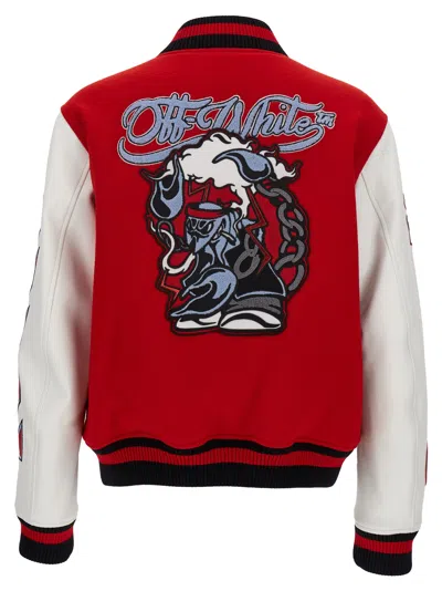 Off-white Off White 'varsity' Bomber Jacket