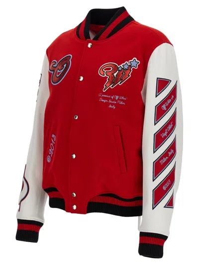 Off-white Off White 'varsity' Bomber Jacket
