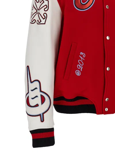 Off-white Off White 'varsity' Bomber Jacket