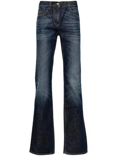 Palm Angels Monogram Patch Straight-leg Jeans