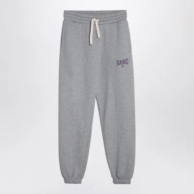 Shop Palm Angels College Pant Melange Grey/violet