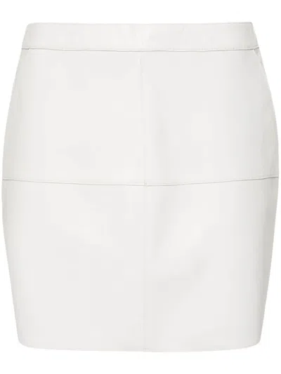 P.a.r.o.s.h Parosh Leather Mini Skirt