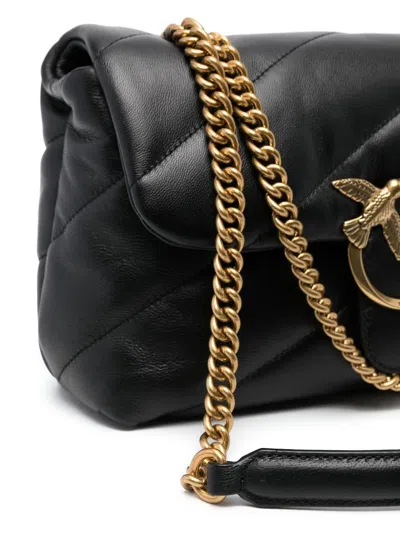 Pinko Love Baby Puff Leather Crossbody Bag