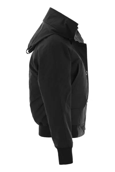 Canada Goose Chilliwack - Hooded Bomber Jacket In Black