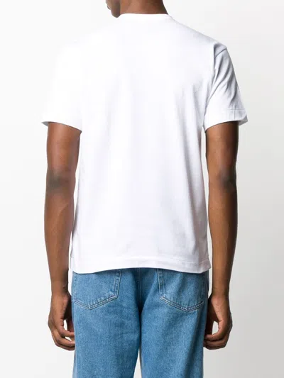 Comme Des Garçons Play Comme Des Garcons Play Mens Red Heart Logo T-shirt In White