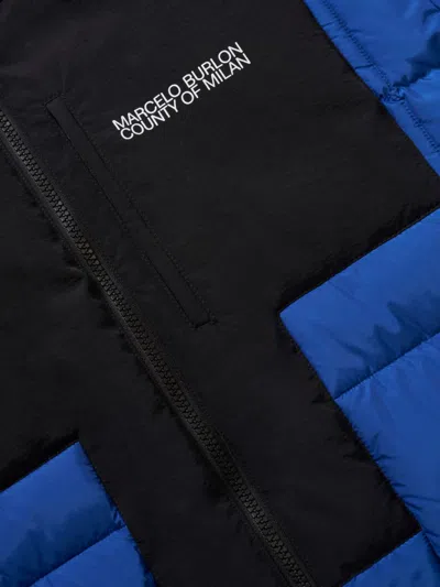 Marcelo Burlon County Of Milan Marcelo Burlon Cross Block Logo Down Jacket