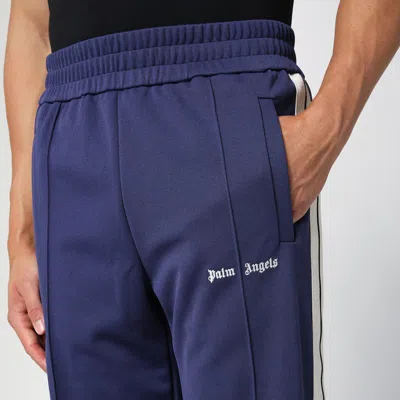 Shop Palm Angels Navy Track Pants In Blue