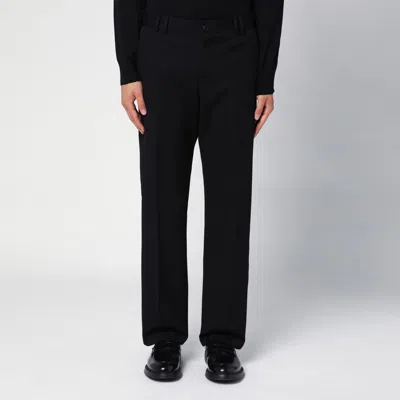 Pt Torino Rebel Stretch Cotton Twill Pants In Black
