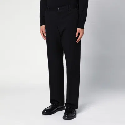 Pt Torino Rebel Stretch Cotton Twill Pants In Black