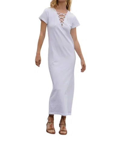 Lna Bel Air Maxi Dress In White In White