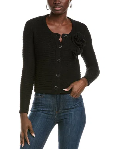 Central Park West Leo Cardigan In Black