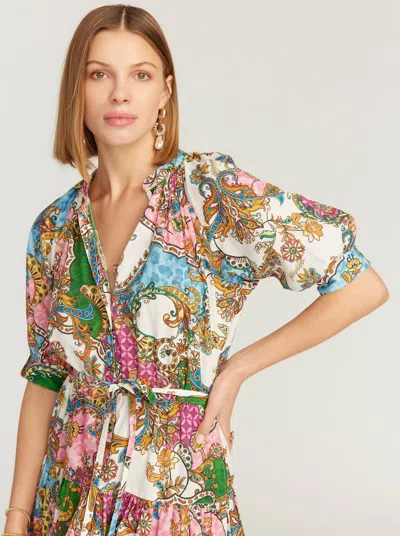 Robert Graham Sydney Short Sleeve Dress In Multi