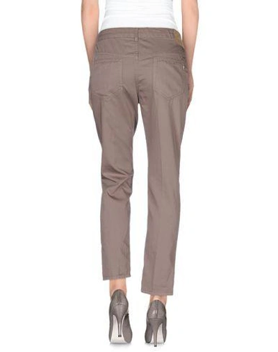 Shop Dondup Casual Pants In Dove Grey
