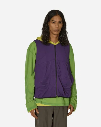 Gr10k Padded Jersey Vest Starling In Purple
