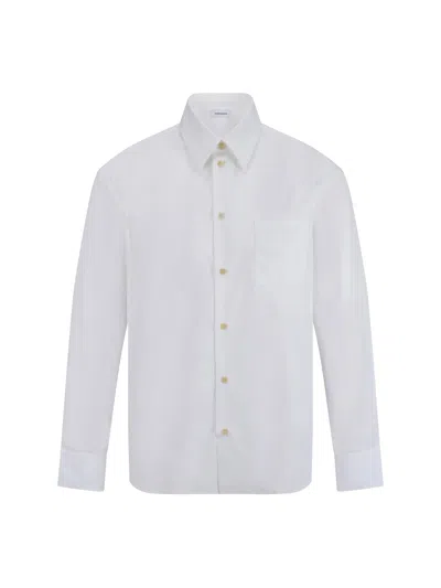 Shop Ferragamo Long Sleeves Shirt In White