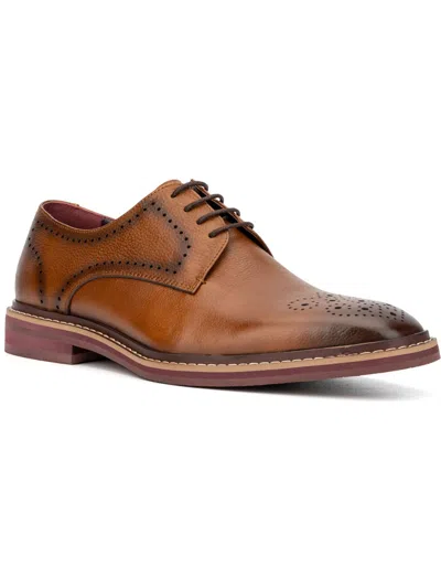Vintage Foundry Co Smith Mens Leather Lace Up Oxfords In Brown