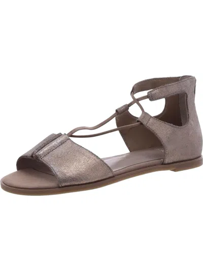 Eileen Fisher Womens Leather Flat Ankle Strap In Multi