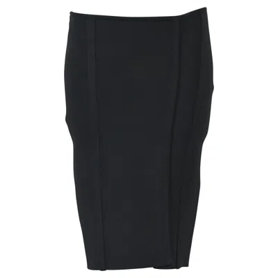 Herve Leger Pencil Skirt In Black Polyester In Black
