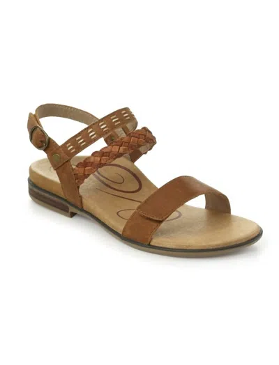 Aetrex Celeste Sandal In Cognac In Green