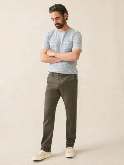 Faherty Stretch Corduroy Pant In Faded Black
