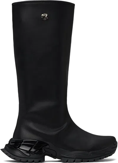 Shop Rombaut Black Vizor Boots In Black Beyond Leather