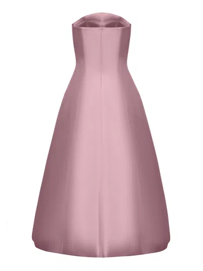 Nds The Label Appliqued Strapless Maxi Gown In Pink