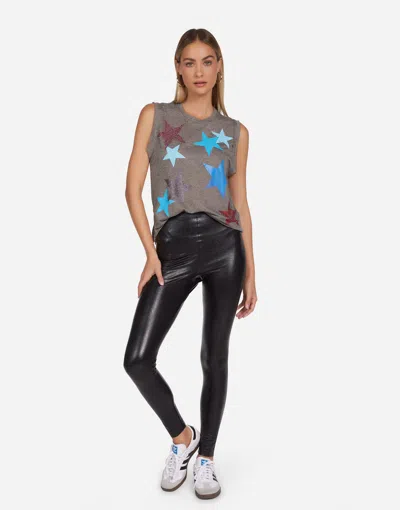 Lauren Moshi Lilia Color Crystal Multi Stars In Black