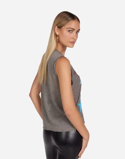 Lauren Moshi Lilia Color Crystal Multi Stars In Black
