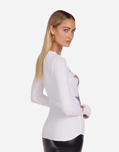 Lauren Moshi Mckinley Color Crystal Multi Stars In White