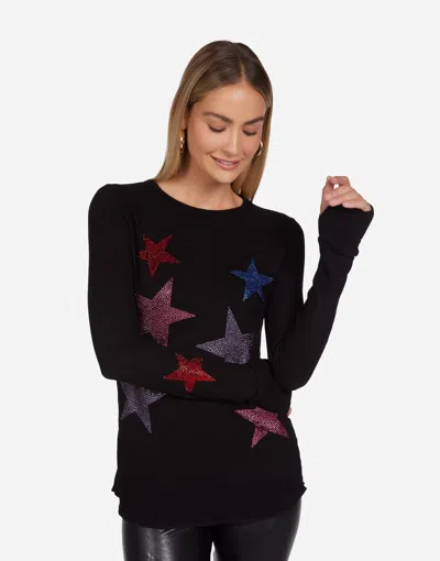 Lauren Moshi Mckinley Color Crystal Multi Stars In Black