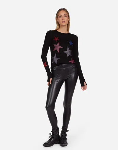 Lauren Moshi Mckinley Color Crystal Multi Stars In Black