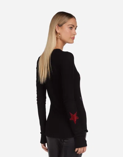 Lauren Moshi Mckinley Color Crystal Multi Stars In Black