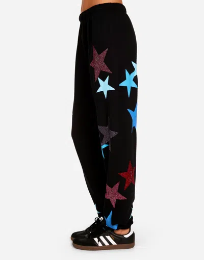 Lauren Moshi Tanzy Color Crystal Multi Stars In Onyx