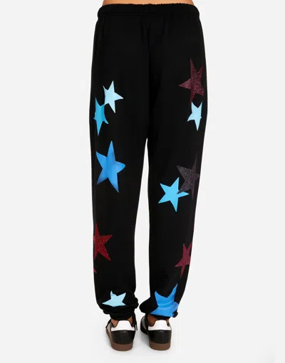 Lauren Moshi Tanzy Color Crystal Multi Stars In Onyx