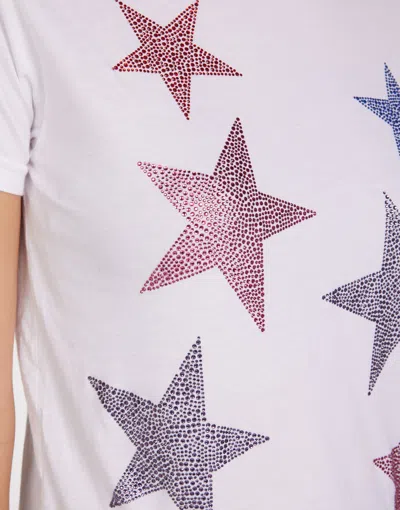 Lauren Moshi Ursula Color Crystal Multi Stars In White