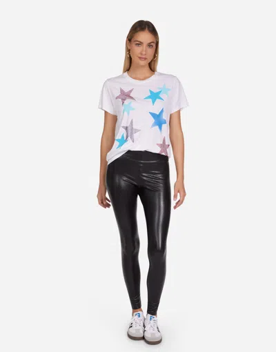 Lauren Moshi Wolf Color Crystal Multi Stars In White