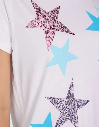 Lauren Moshi Wolf Color Crystal Multi Stars In White