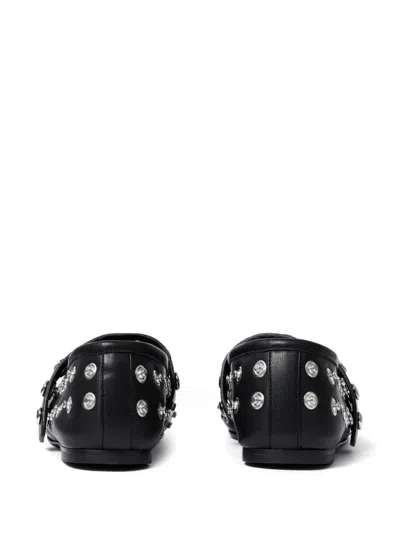 Stella Mccartney Ryder Vegan Embellished Mary Jane Ballerina Flats In Black