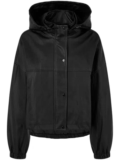 Studio Tomboy Hooded Jacket In Black