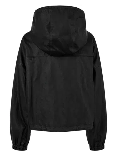 Studio Tomboy Hooded Jacket In Black