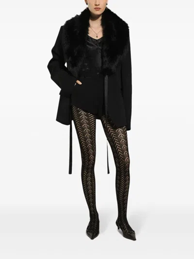 Dolce & Gabbana Long Sleeve Casual Jacket In Black
