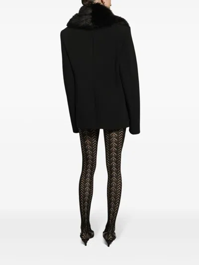 Dolce & Gabbana Long Sleeve Casual Jacket In Black