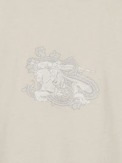 Burberry Paisley Ekd Cotton T-shirt In Tundra